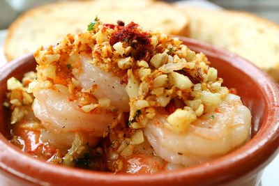 Close-up of pasta in bowl