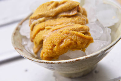 Close-up of served food