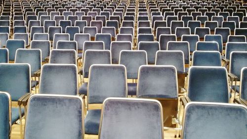 Full frame shot of empty chairs