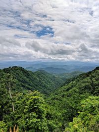 Scenic view of mountain against sky