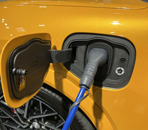Close-up of vintage car