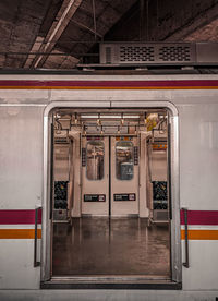 Train at railroad station