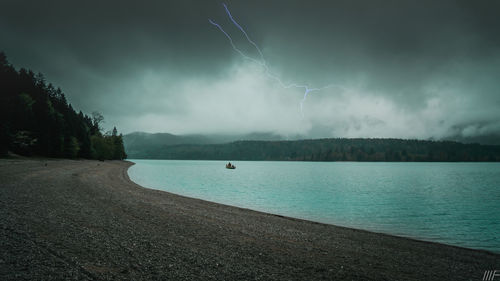 Scenic view of sea against sky