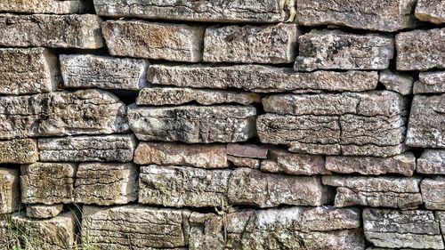 Full frame shot of stone wall