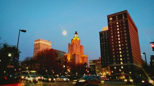 City street at night