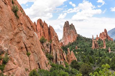View of rock formations