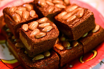 Close-up of dessert in plate