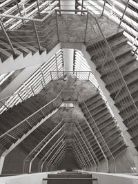 Low angle view of staircase in building