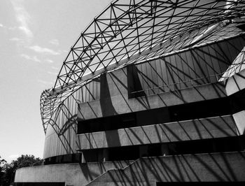 Low angle view of bridge against sky