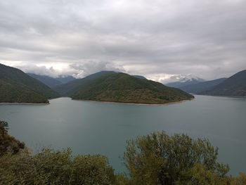 Zhinvali reservoir near to tblisi in georgia