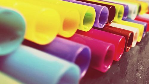 Close-up of colorful balloons