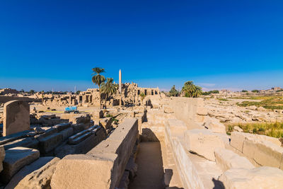 View over the famous karnak temple in luxor. once the centre of power in ancient egypt