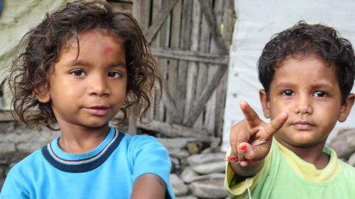 Portrait of cute girl