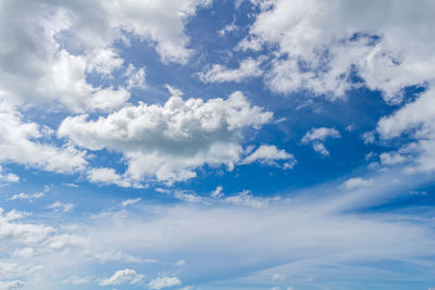 Low angle view of clouds in sky