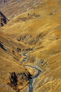 High angle view of valley