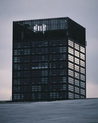 Low angle view of modern building against sky