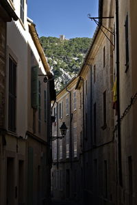 Low angle view of buildings against sky