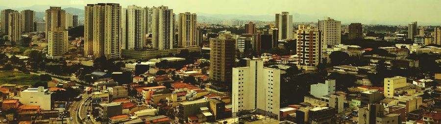 Low angle view of cityscape