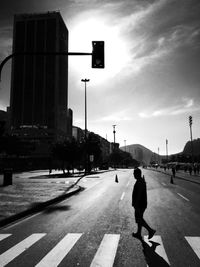 City street against sky