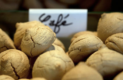 Close-up of food on table