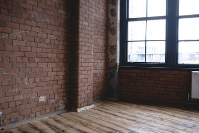 Empty corridor of building