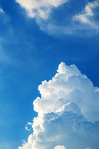 Low angle view of clouds in sky