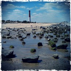 Rocks in sea