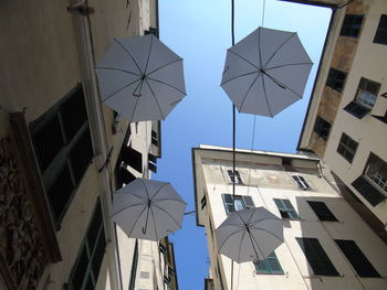 Low angle view of buildings against sky