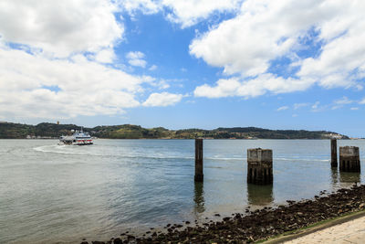 Scenic view of sea against sky