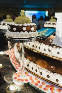 Close-up of cake on table