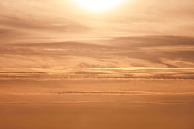 Sunset sky. colorful dramatic sky at sundown. beautiful fiery yellow sunset. abstract background