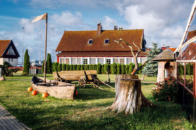 Houses against sky