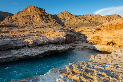 Coastal landscape near goudouras village in southern crete.