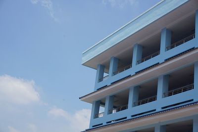 Low angle view of building against sky