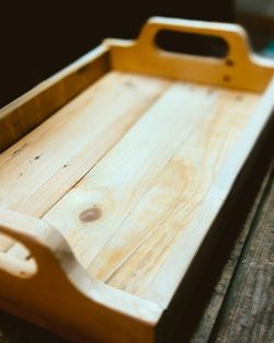 Close-up of wooden plank