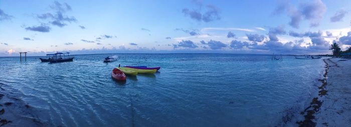 Scenic view of sea against sky