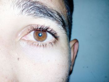 Close-up portrait of human eye