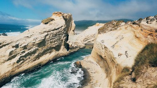 Panoramic view of sea against sky