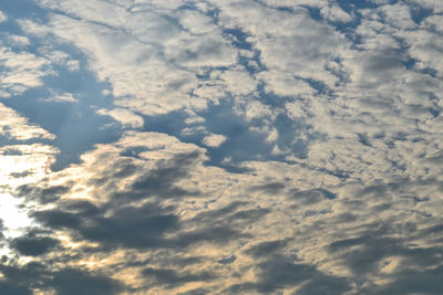 Low angle view of cloudscape