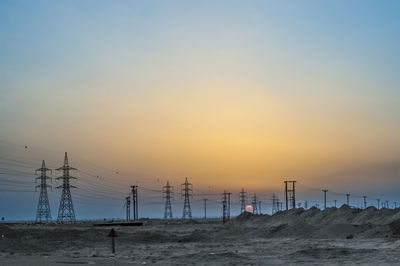 Scenic view of beach against clear sky