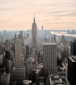 Aerial view of buildings in city