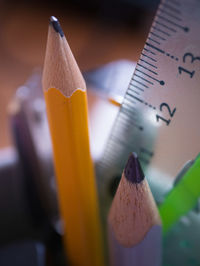 Close-up of pencils