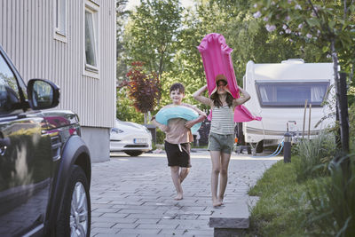 Children preparing for holiday