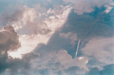 Low angle view of clouds in sky