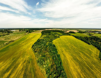 Scenic view of landscape against sky