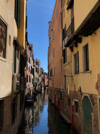 Canal amidst buildings in city