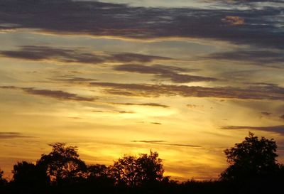 Scenic view of sunset sky