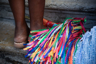 Many catholics are seen holding ribbons during mass on the last friday of 2024. 