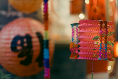 Close-up of christmas decoration