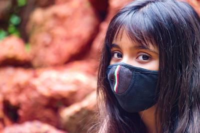 Close-up portrait of a girl